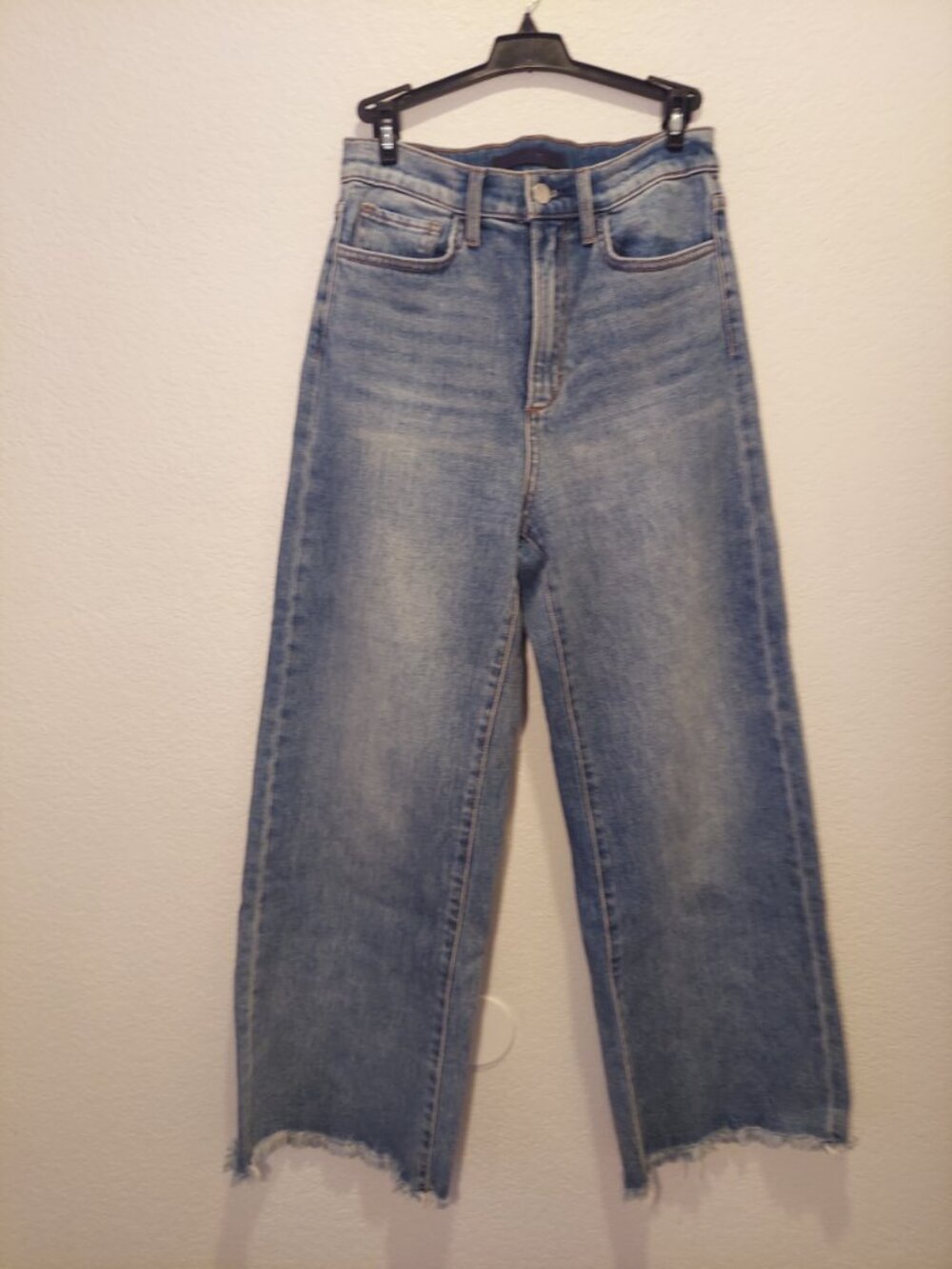 Joe's Jeans The Mia High Rise Wide Leg Ankle Raw Hem Jeans 26 - Picture 2 of 15